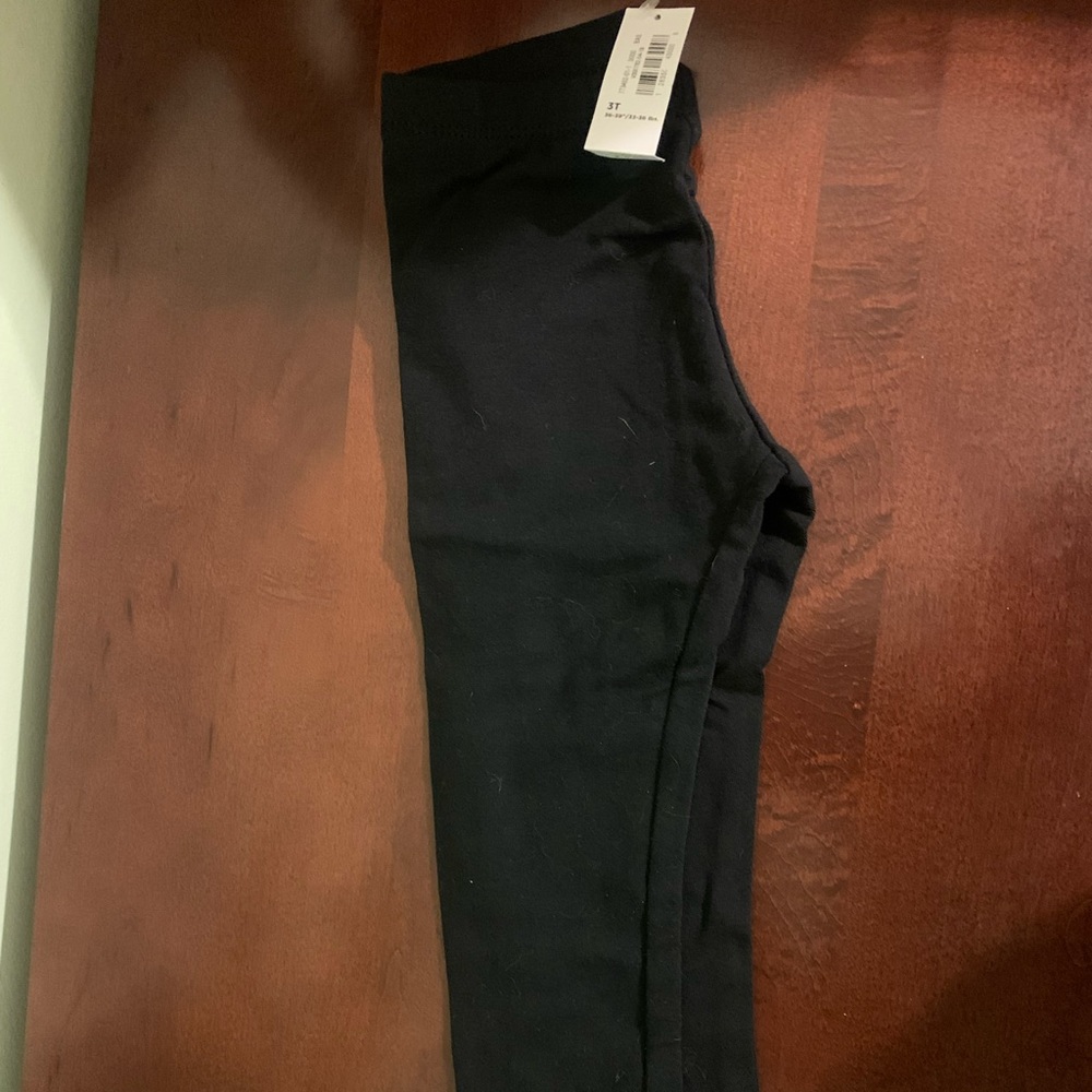 Black 3T girl leggings